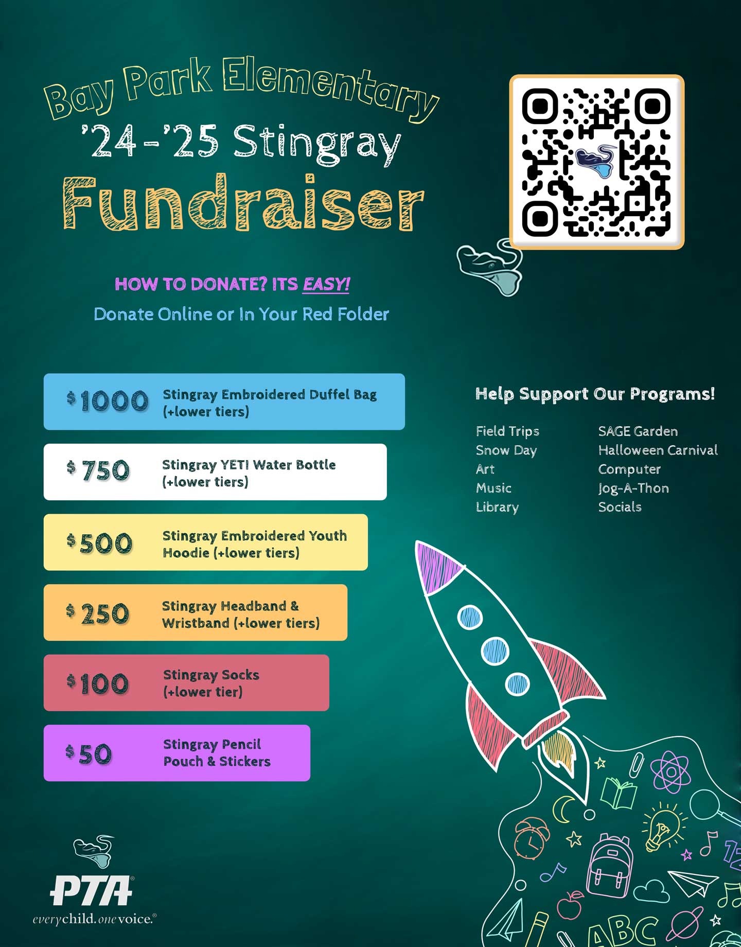 BPE Stingray Fundraiser '24-'25