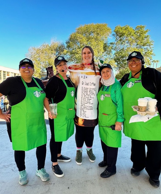 Bay Park Elementary Halloween - Staff Starbucks